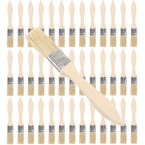 DAJAVE 40 Stück Pinselset, Malerpinsel 23mm Breit, Pinselset Flachpinsel mit Holzstiel, Pinsel Set für Farben, Flachpinsel Lasurpinsel für DIY, Malerbedarf zum Streichen, Brush DAJAVE 40 Stück Pinselset, Malerpinsel 23mm Breit, Pinselset Flachpinsel mit Holzstiel, Pinsel Set für Farben, Flachpinsel Lasurpinsel für DIY, Malerbedarf zum Streichen, Brush von DAJAVE
