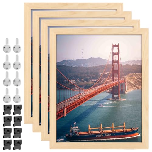 DAJAVE 4er Set Bilderrahmen Holz, Bilderrahmen din A4 Holz, 27,9x35 cm Fotorahmen, Picture Frame für Fotos, ilder, Poster DAJAVE 4er Set Bilderrahmen Holz, Bilderrahmen din A4 Holz, 27,9x35 cm Fotorahmen, Picture Frame für Fotos, ilder, Poster von DAJAVE