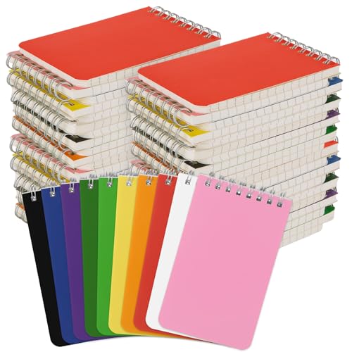 DAJAVE 60 Pack Small Pocket Notebook, Mini Memo Note Pads Small College Ruled Paper Book for School Office von DAJAVE