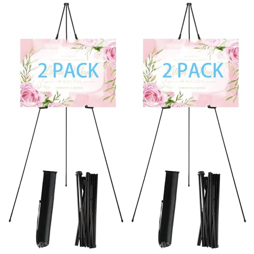 DAJAVE 2 Stück Staffelei Schwarz, Verstellbare Staffelei hochzeit 169cm Zusammenklappbare Stativ Staffeleis für Kunstdisplays Staffeleien für Hochzeit,Malerei,Poster,Show DAJAVE 2 Stück Staffelei Schwarz, Verstellbare Staffelei hochzeit 169cm Zusammenklappbare Stativ Staffeleis für Kunstdisplays Staffeleien für Hochzeit,Malerei,Poster,Show von DAJAVE