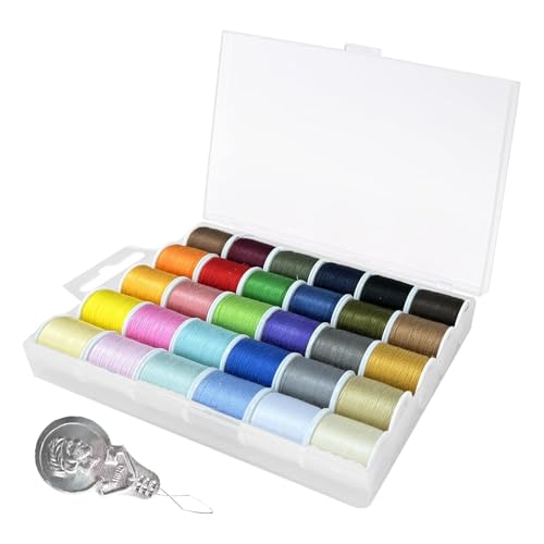 DAJING Polyester-Nähgarne in 30 Farben, 45 m/Spule, langlebig, bunt und einfach zu verwenden DAJING Polyester-Nähgarne in 30 Farben, 45 m/Spule, langlebig, bunt und einfach zu verwenden von DAJING