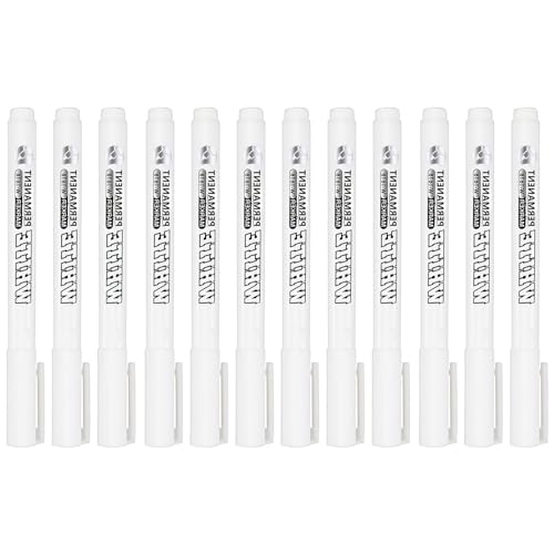 DAKLUNAR 12pcs Acrylstifte Weiß, Reifen Stift Weiß Lackstifte Reifenstift Weiß Wasserfest Acryl Marker Textilstifte Weiß Grabstein Stift Weiß Fineliner Weiß Acrylstifte Acrylmarker Weiß DAKLUNAR 12pcs Acrylstifte Weiß, Reifen Stift Weiß Lackstifte Reifenstift Weiß Wasserfest Acryl Marker Textilstifte Weiß Grabstein Stift Weiß Fineliner Weiß Acrylstifte Acrylmarker Weiß von DAKLUNAR
