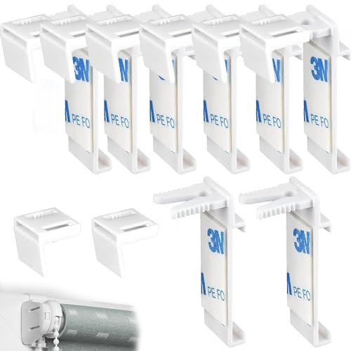16 Stück Klemmhalter für Klemmfix Rollo Kunststoff Ersatzteil Set, Ohne Bohren Zubehör, Ersatzteile Rollo für Double Roller Blind, Blackout Roller Blind, Holz-Fenster, Türflügel 16 Stück Klemmhalter für Klemmfix Rollo Kunststoff Ersatzteil Set, Ohne Bohren Zubehör, Ersatzteile Rollo für Double Roller Blind, Blackout Roller Blind, Holz-Fenster, Türflügel von DALAETUS