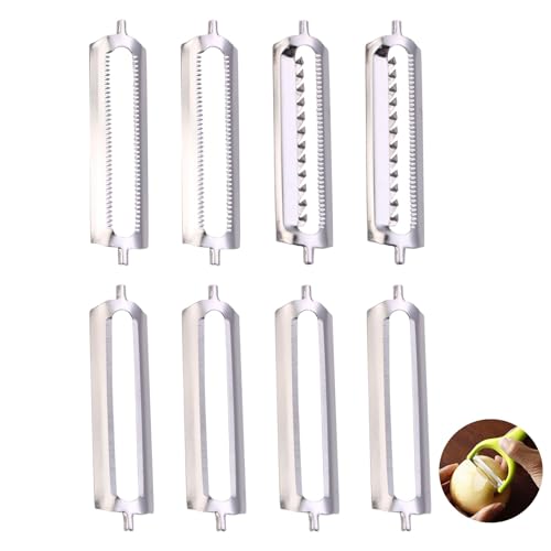 8 Stücke Schäler Ersatzklinge Set, 56mm Sparschäler Ersatzklinge für Schäler, Edelstahl Schäler Ersatzklinge für Schälmesserersatz 8 Stücke Schäler Ersatzklinge Set, 56mm Sparschäler Ersatzklinge für Schäler, Edelstahl Schäler Ersatzklinge für Schälmesserersatz von DALAETUS