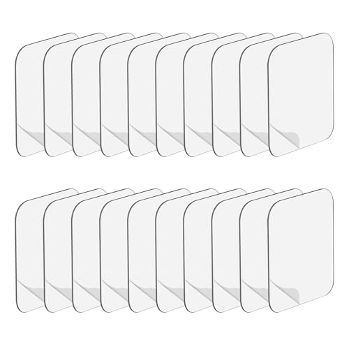 DALAETUS 20 Stück Klebepads Doppelseitig Extra Stark, Doppelseitiges Klebeband, Waschbare Klebepflaster, Transparent, Nano Gel, 6cm Quadrate, für DIY Basteln Zuhause Büro Wände Boden Türen Hängend DALAETUS 20 Stück Klebepads Doppelseitig Extra Stark, Doppelseitiges Klebeband, Waschbare Klebepflaster, Transparent, Nano Gel, 6cm Quadrate, für DIY Basteln Zuhause Büro Wände Boden Türen Hängend von DALAETUS