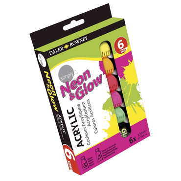 DALER-ROWNEY Acrylfarbe Set - 6x 12 ml sortiert von DALER-ROWNEY