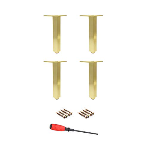 DAMOIFFP 4er-Pack verstellbare Möbelbeine, quadratisch, verdickte Aluminiumlegierung, Sofa-Regale, Tisch, Küche, verstellbare Füße für Schränke, Betten, Schreibtische, Esszimmer, mit dreiec DAMOIFFP 4er-Pack verstellbare Möbelbeine, quadratisch, verdickte Aluminiumlegierung, Sofa-Regale, Tisch, Küche, verstellbare Füße für Schränke, Betten, Schreibtische, Esszimmer, mit dreiec von DAMOIFFP