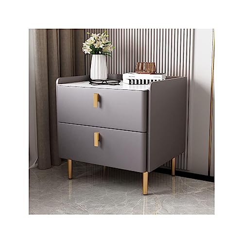 DAMOIFFP Nachttisch, Mid-Century Modern Nachttisch, Kunstmarmorplatte, Nachttisch aus Holz, 2 Schubladen, Leder, Schlafzimmer, Nachttisch, Beistelltisch für Wohnzimmer, Büro, Kommode DAMOIFFP Nachttisch, Mid-Century Modern Nachttisch, Kunstmarmorplatte, Nachttisch aus Holz, 2 Schubladen, Leder, Schlafzimmer, Nachttisch, Beistelltisch für Wohnzimmer, Büro, Kommode von DAMOIFFP