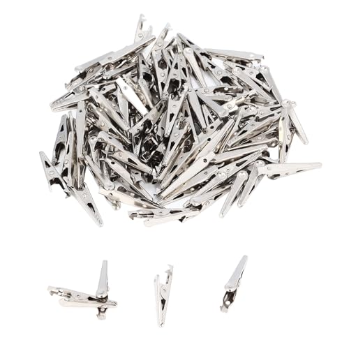 100 pcs Heavy Duty Alloy -Stahl Clips 35mm Elektrotest Klemmen Starke Griff Alligatorclips für DIY Electronics Car Reparaturwissenschaftsexperimente Projekte von DANAIXZ
