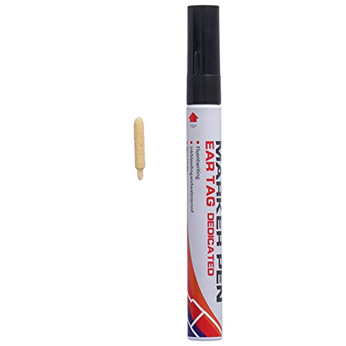 DANAIXZ Professionelles Vieh -Ohr -Marker -Stift, schwarze Tinte Rinder Schafziegen, wetterfeste Farm Ranch Identifikation Schreibwerkzeug DANAIXZ Professionelles Vieh -Ohr -Marker -Stift, schwarze Tinte Rinder Schafziegen, wetterfeste Farm Ranch Identifikation Schreibwerkzeug von DANAIXZ