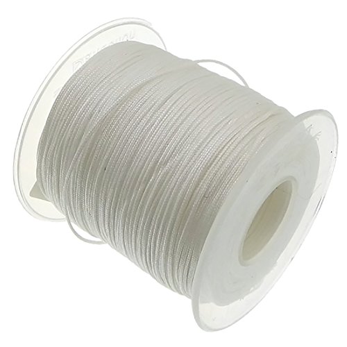 90m Nylonband Kordel 1mm weiß wasserfest Nylonschnur Top Qualität Schmuckherstellung basteln DIY von Dandelion
