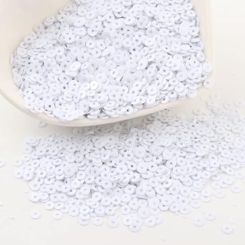 DANGAO 10g Paillette Pailletten 3mm 4mm 5mm 6mm PVC Flache Runde Lose Pailletten Pailletten Nähen Hochzeit Handwerk Kleidungsstücke Zubehör von DANGAO