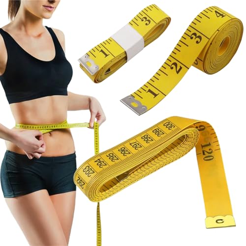 300 cm 120 Zoll tragbares weiches Maßband, Näh- und Schneiderlineal, weiches Messinstrument, hochwertiges Lineal von DANIAO
