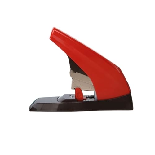 DANNMPX Hefter Flachmaul, Kompakter, Robuster Hefter, Arbeitssparender Flachfuß-Hefter, Verdickter Flachnadel-Hefter Tacker Büro(Rood) von DANNMPX