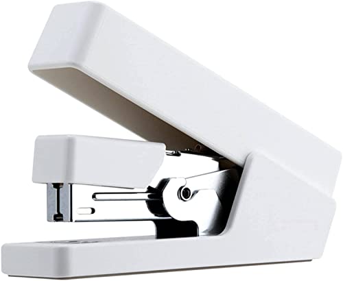 DANNMPX Hefter Heavy Duty Hefter müheloser Hefter 24/6 26/6 mit 1000 PCs Heftklammern Powersaving Paper Binding Mahine Schreibwaren Bürobedarf Tacker BüRo(White with Staples) von DANNMPX