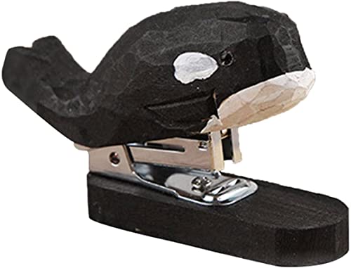 DANNMPX Hefter Hefter Niedlicher Kreativer Handgefertigter Holzschnitzer-Tierhefter Holzhefter Mit Heftklammern Tacker BüRo(10) von DANNMPX
