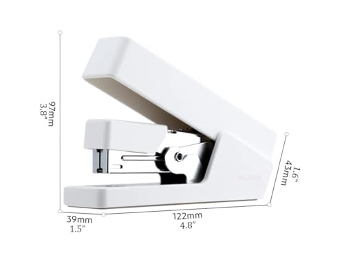 DANNMPX Hefter Kommerzieller Hefter, Tragbar, Einfach, Geeignet for Die Desktop-Dekoration Im Büro, Klassenzimmer Tacker BüRo(White) von DANNMPX