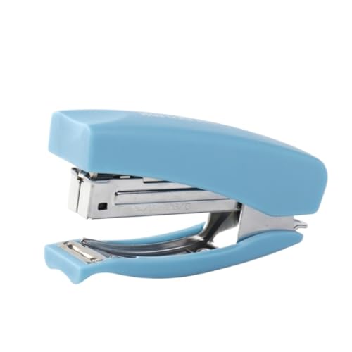 DANNMPX Hefter Kompakter Handhefter Mit Weichem Griff for Mitnehmen, Verpacken, Büro, Student Tacker BüRo(Blue) von DANNMPX