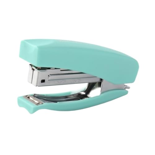 DANNMPX Hefter Kompakter Handhefter Mit Weichem Griff for Mitnehmen, Verpacken, Büro, Student Tacker BüRo(Grün) von DANNMPX