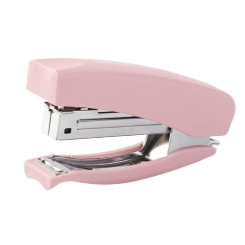 DANNMPX Hefter Kompakter Handhefter Mit Weichem Griff for Mitnehmen, Verpacken, Büro, Student Tacker BüRo(Pink) von DANNMPX