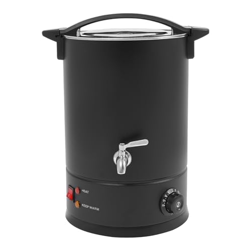 DAOHHFO Wachsschmelzer für Kerzen 12L Elektrischer Kerzenherstellung, 1800W Wachsschmelzgerät Kerzenherstellungsmaschine, Temperatur einstellbar von 30-110°C, DIY Kerzenherstellung Kit (Schwarz) von DAOHHFO