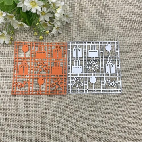 10,2 x 10,2 cm Geschenkrahmen, Metall, Stanzformen für Scrapbooking, dekorative Prägeschablone, Kartenherstellung 10,2 x 10,2 cm Geschenkrahmen, Metall, Stanzformen für Scrapbooking, dekorative Prägeschablone, Kartenherstellung von DAOTUNGWDHUO