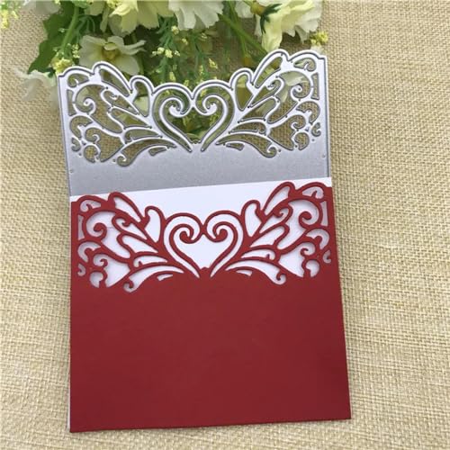 10 x 8,6 cm Herz-Hohlrahmen für Spitzenarbeiten, Blumen, Scrapbooking, Metall-Stanzformen, Bastelstempel, Prägeschablone, Kartenherstellungszubehör 10 x 8,6 cm Herz-Hohlrahmen für Spitzenarbeiten, Blumen, Scrapbooking, Metall-Stanzformen, Bastelstempel, Prägeschablone, Kartenherstellungszubehör von DAOTUNGWDHUO