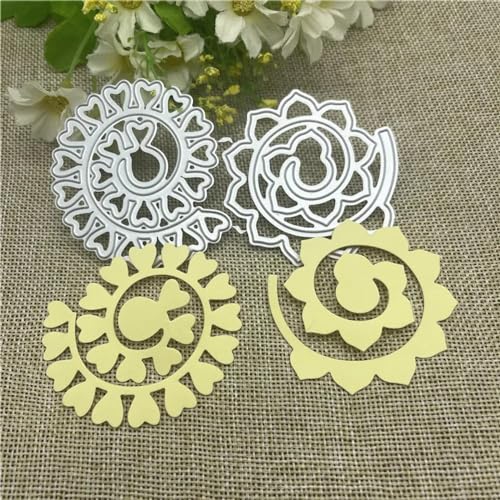 11,6 x 6,5 cm Spiralform mit Blumenrahmen, Metall-Stanzformen für Scrapbooking, dekorative Prägeschablone, Kartenherstellung 11,6 x 6,5 cm Spiralform mit Blumenrahmen, Metall-Stanzformen für Scrapbooking, dekorative Prägeschablone, Kartenherstellung von DAOTUNGWDHUO