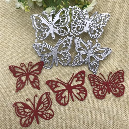 11,7 x 10,2 cm Schmetterlings-Metall-Stanzformen für Scrapbooking, Alben, Papierkarten, dekoratives Handwerk, Kartenherstellung 11,7 x 10,2 cm Schmetterlings-Metall-Stanzformen für Scrapbooking, Alben, Papierkarten, dekoratives Handwerk, Kartenherstellung von DAOTUNGWDHUO
