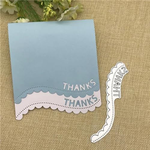 12,2 x 2,5 cm "Thanks Lace" Metall-Stanzformen für Kartenherstellung, dekorative Prägung, Papierstempel, Bastelbedarf, Kartenherstellung 12,2 x 2,5 cm "Thanks Lace" Metall-Stanzformen für Kartenherstellung, dekorative Prägung, Papierstempel, Bastelbedarf, Kartenherstellung von DAOTUNGWDHUO