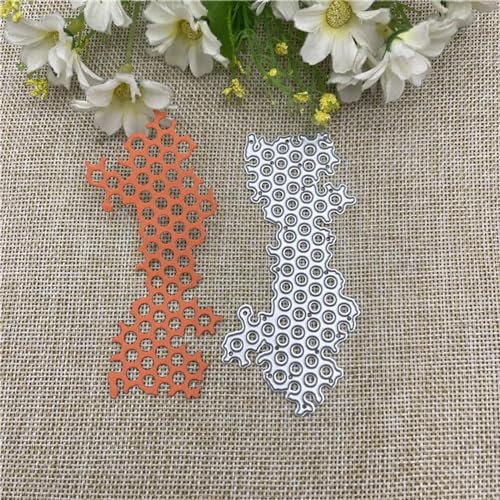 4,7 x 9,6 cm, Wabenspitzen-Hintergrund, Metall-Stanzformen für Scrapbooking, dekorative Prägeschablone, Kartenherstellung 4,7 x 9,6 cm, Wabenspitzen-Hintergrund, Metall-Stanzformen für Scrapbooking, dekorative Prägeschablone, Kartenherstellung von DAOTUNGWDHUO
