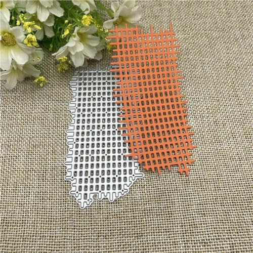 5,3 x 10,6 cm unregelmäßige Gitter-Stanzformen aus Metall für Scrapbooking, dekorative Prägeschablone, Kartenherstellung 5,3 x 10,6 cm unregelmäßige Gitter-Stanzformen aus Metall für Scrapbooking, dekorative Prägeschablone, Kartenherstellung von DAOTUNGWDHUO