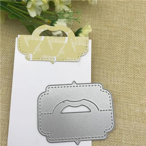 7,6 x 6,3 cm Box-Packung, Taschenaufsatz, Griff, Metall-Stanzformen für Scrapbooking, Alben, Prägung, Papierkarten, dekoratives Handwerk, Kartenherstellung 7,6 x 6,3 cm Box-Packung, Taschenaufsatz, Griff, Metall-Stanzformen für Scrapbooking, Alben, Prägung, Papierkarten, dekoratives Handwerk, Kartenherstellung von DAOTUNGWDHUO