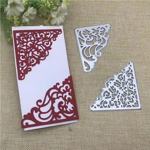 8,3 x 10,1 cm, Blumenrahmen, Spitze, Metall-Stanzformen für Scrapbooking, dekorative Prägeschablone, Kartenherstellung von DAOTUNGWDHUO