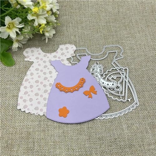 8,9 x 10,8 cm Metall-Stanzformen für Mädchen, Kleider, Schablonen für Scrapbooking, dekorative Prägeschablone, Kartenherstellung 8,9 x 10,8 cm Metall-Stanzformen für Mädchen, Kleider, Schablonen für Scrapbooking, dekorative Prägeschablone, Kartenherstellung von DAOTUNGWDHUO