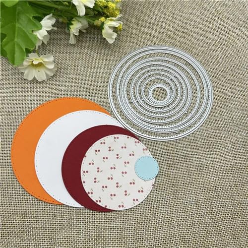 9,5 x 9,5 cm Kreise, Metall-Stanzformen für Scrapbooking, dekorative Prägung, Papierkarten, Basteln, Kartengestaltung 9,5 x 9,5 cm Kreise, Metall-Stanzformen für Scrapbooking, dekorative Prägung, Papierkarten, Basteln, Kartengestaltung von DAOTUNGWDHUO