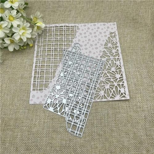 9,6 x 12,9 cm hohle Eck-Blumenrahmen-Stempel, Metall-Stanzformen für Scrapbooking, dekorative Prägeschablone, Kartenherstellung 9,6 x 12,9 cm hohle Eck-Blumenrahmen-Stempel, Metall-Stanzformen für Scrapbooking, dekorative Prägeschablone, Kartenherstellung von DAOTUNGWDHUO