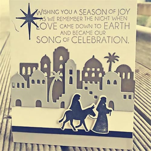Metall-Stanzformen, 17,1 x 10,1 cm, Jesus, Prägeschablone, Kartenalbum, Scrapbooking, Vorlage, 5 Stück von DAOTUNGWDHUO