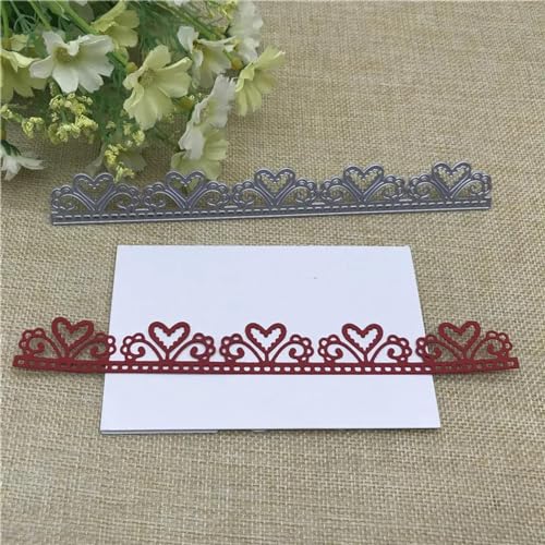 Metall-Stanzformen, 18 x 2,2 cm, Liebesspitzenrahmen, Scrapbooking, Basteln, Stempel, Prägeschablone, Kartenherstellungszubehör Metall-Stanzformen, 18 x 2,2 cm, Liebesspitzenrahmen, Scrapbooking, Basteln, Stempel, Prägeschablone, Kartenherstellungszubehör von DAOTUNGWDHUO