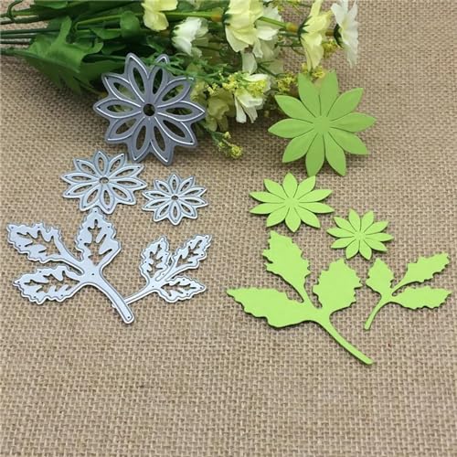 Metall-Stanzformen, 5,0 x 7,5 cm, Blumenblätter, Schablone, Scrapbooking, Fotoalbum, Karten, Papierprägung, Kartenherstellung, 5 Stück Metall-Stanzformen, 5,0 x 7,5 cm, Blumenblätter, Schablone, Scrapbooking, Fotoalbum, Karten, Papierprägung, Kartenherstellung, 5 Stück von DAOTUNGWDHUO