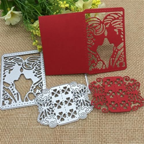 Metall-Stanzformen, 8,4 x 11,5 cm, für Hochzeit, Liebhaber, Braut, Schmetterling, Schablone, Scrapbooking, Fotoalbum, Karten, Papierprägung, Bastelzubehör, 2 Stück Metall-Stanzformen, 8,4 x 11,5 cm, für Hochzeit, Liebhaber, Braut, Schmetterling, Schablone, Scrapbooking, Fotoalbum, Karten, Papierprägung, Bastelzubehör, 2 Stück von DAOTUNGWDHUO