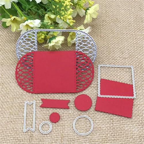 Metall-Stanzformen, quadratisch, Blumen-Design, Schablone, Scrapbooking, Fotoalbum, Karten, Papierprägung, Basteln, Kartenherstellung, 5 Stück Metall-Stanzformen, quadratisch, Blumen-Design, Schablone, Scrapbooking, Fotoalbum, Karten, Papierprägung, Basteln, Kartenherstellung, 5 Stück von DAOTUNGWDHUO