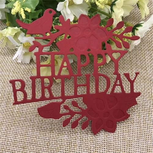 Metall-Stanzformen "Happy Birthday", 9,9 x 10 cm, Scrapbooking, Prägeschablone, Weihnachtsdekoration, handgefertigte Kartenform, Kartenherstellungszubehör Metall-Stanzformen "Happy Birthday", 9,9 x 10 cm, Scrapbooking, Prägeschablone, Weihnachtsdekoration, handgefertigte Kartenform, Kartenherstellungszubehör von DAOTUNGWDHUO
