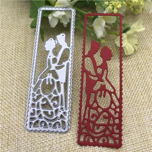 Metall-Stanzformen für Hochzeit, Braut und Bräutigam, 10,0 x 3,2 cm, für Kunst, Scrapbooking, Album, Kartengestaltung Metall-Stanzformen für Hochzeit, Braut und Bräutigam, 10,0 x 3,2 cm, für Kunst, Scrapbooking, Album, Kartengestaltung von DAOTUNGWDHUO
