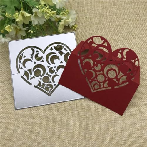 Metall-Stanzformen mit Blumenherz, 10 x 10 cm, für Scrapbooking, Basteln, Stempel, Prägung, Kartenherstellung, Zubehör Metall-Stanzformen mit Blumenherz, 10 x 10 cm, für Scrapbooking, Basteln, Stempel, Prägung, Kartenherstellung, Zubehör von DAOTUNGWDHUO