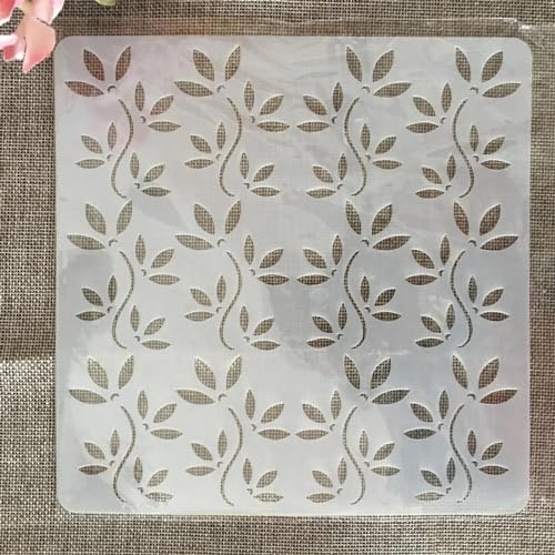 Schablonen zum Malen, 20 x 20 cm, Blätter, Pflanzen, Kunstschablonen zum Basteln, wiederverwendbar, Schichtvorlagen-Set, Farbe auf Holz, Wand, Leinwand Schablonen zum Malen, 20 x 20 cm, Blätter, Pflanzen, Kunstschablonen zum Basteln, wiederverwendbar, Schichtvorlagen-Set, Farbe auf Holz, Wand, Leinwand von DAOTUNGWDHUO