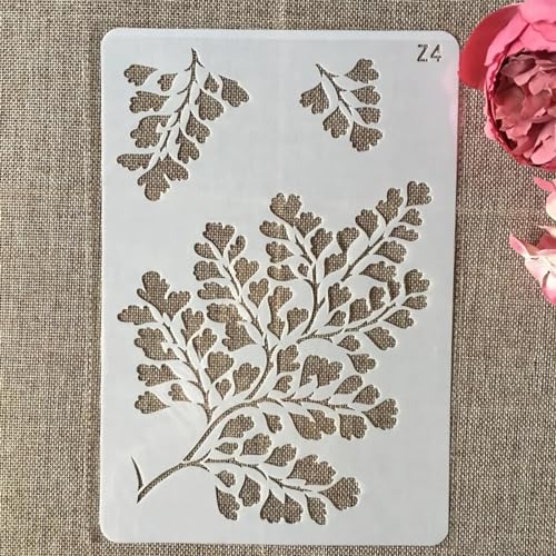 Schablonen zum Malen, 26 cm, Blumenblätter, Linienkunst-Schablonen zum Basteln, wiederverwendbar, Schichtvorlagen-Set, Farbe auf Holz, Wand, Leinwand, Stil 13 Schablonen zum Malen, 26 cm, Blumenblätter, Linienkunst-Schablonen zum Basteln, wiederverwendbar, Schichtvorlagen-Set, Farbe auf Holz, Wand, Leinwand, Stil 13 von DAOTUNGWDHUO