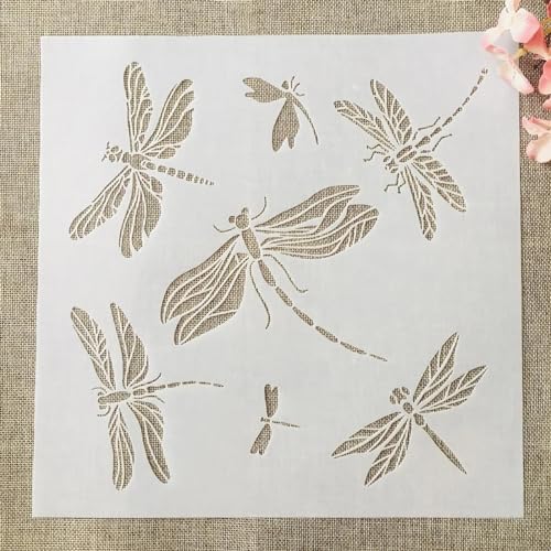 Schablonen zum Malen, 30 x 30 cm, Schmetterlinge, Kunstschablonen zum Basteln, wiederverwendbar, Schichtvorlagen-Set, Farbe auf Holz, Wand, Leinwand, Stil B Schablonen zum Malen, 30 x 30 cm, Schmetterlinge, Kunstschablonen zum Basteln, wiederverwendbar, Schichtvorlagen-Set, Farbe auf Holz, Wand, Leinwand, Stil B von DAOTUNGWDHUO