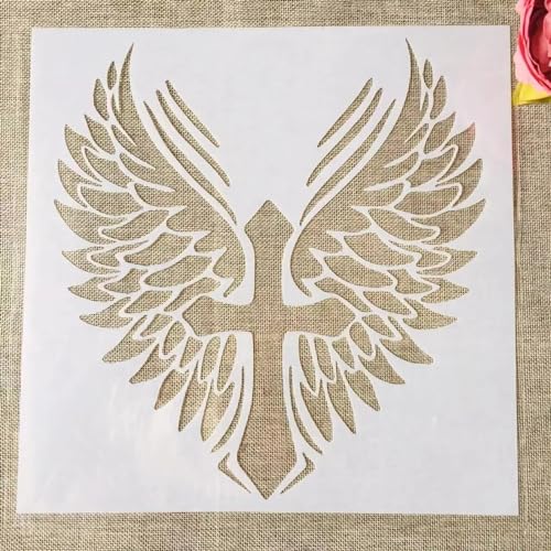Schablonen zum Malen, 30 x 30 cm, große Flügel, Totem-Kunst-Schablonen zum Basteln, wiederverwendbar, Schichtvorlagen-Set, Farbe auf Holz, Wand, Leinwand Schablonen zum Malen, 30 x 30 cm, große Flügel, Totem-Kunst-Schablonen zum Basteln, wiederverwendbar, Schichtvorlagen-Set, Farbe auf Holz, Wand, Leinwand von DAOTUNGWDHUO