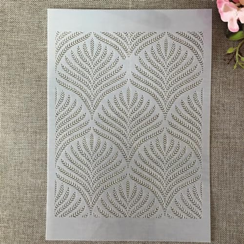 Schablonen zum Malen, A4, 29 cm, Blattgeometrie, Kunstschablonen zum Basteln, wiederverwendbar, Schichtvorlagen-Set, Farbe auf Holz, Wand, Leinwand Schablonen zum Malen, A4, 29 cm, Blattgeometrie, Kunstschablonen zum Basteln, wiederverwendbar, Schichtvorlagen-Set, Farbe auf Holz, Wand, Leinwand von DAOTUNGWDHUO
